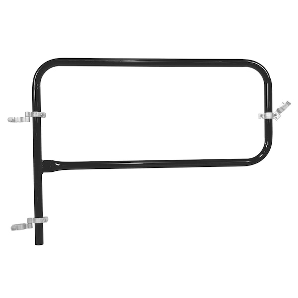 BLACK PIPE SAFETY RAILING GATE-P SHAPED 48X36